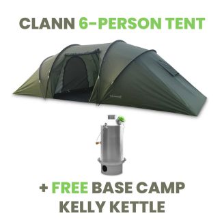 OFFER: 'Clann' - 6 Person Tent + FREE 'Base Camp' Kettle