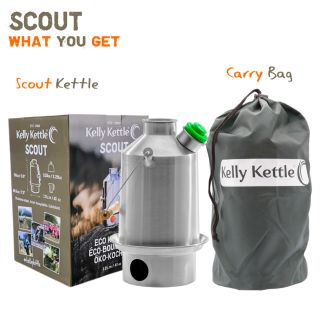 'Scout' Kelly kettle - in stainless steel