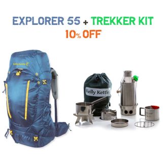 Explorer Rucksack (55 Liter) & Trekker Kit Offer