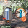 'Scout' 1.2 ltr Kettle (Steel) + Sagan Journey Purifier (Orchid Bottle only)