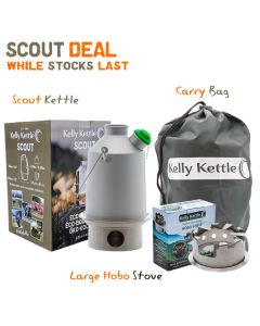 Scout Kettle (Anodised Aluminium) + Hobo Stove (OFFER)