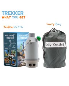 'Trekker' 0.6 liter Kelly kettle - in Anodised Aluminium