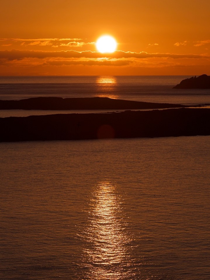 Sun Setting on Shetland Islands