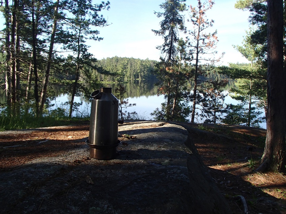 Quetico Provincial Park (Ontario). The Kettle is running so hot you can't even see smoke!