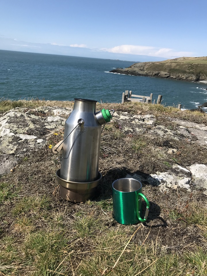 View of the Skerries in Anglesey (North Wales, U.K.) with a nice Kelly cuppa