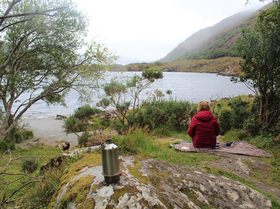 Afternoon picnic by the Lakes of Killarney, Kerry, Ireland