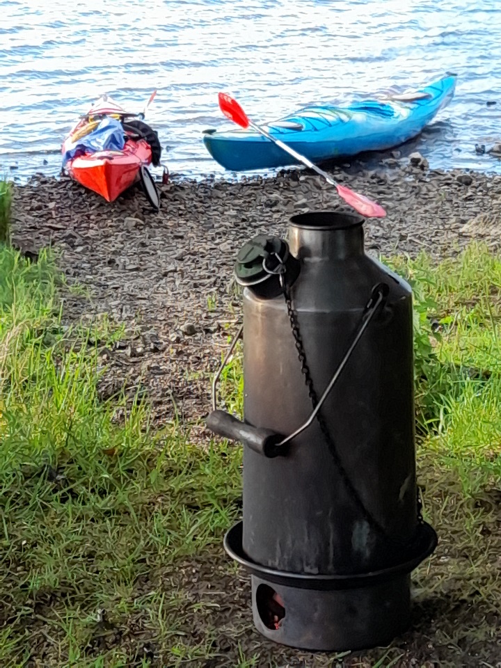 Our Kelly kettle is a few years old now, but still does a great job. It comes out on every kayaking trip! (Lough Gill, Sligo, Ireland)