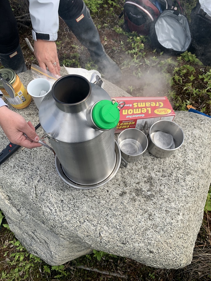 We love going for atv and snowmobile rides, and having a cook up/boil up. No we can do it all in one! And best of all, no carrying fuel for the stove. So compact and very versatile!