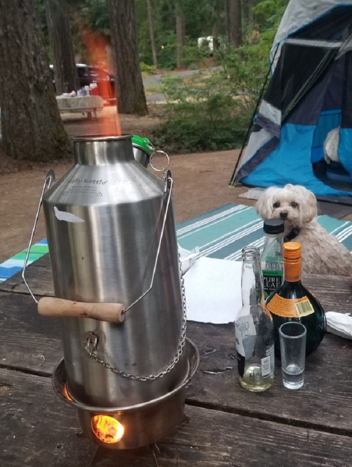 My Base camp sat in my prepper supplies for two years before I decided to learn to use it on a camping trip. I'm hooked. This thing is so amazing. Simple, efficient, eco friendly. Even Bailey our miniature labradoodle was amazed